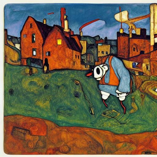 Aardvark in Expressionist Claymation Style