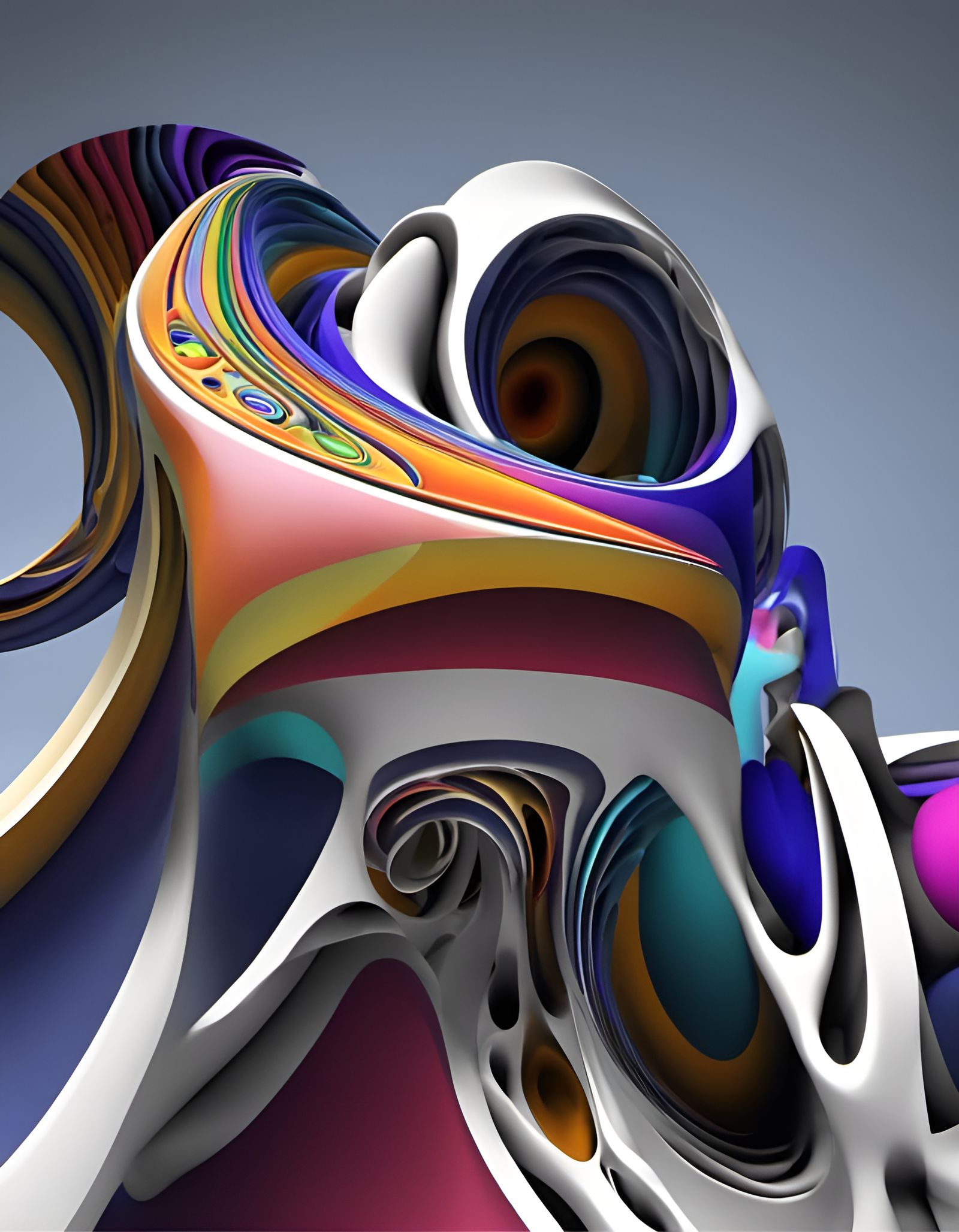 3D Kandinsky Sculptures: Abstract Geometric Art