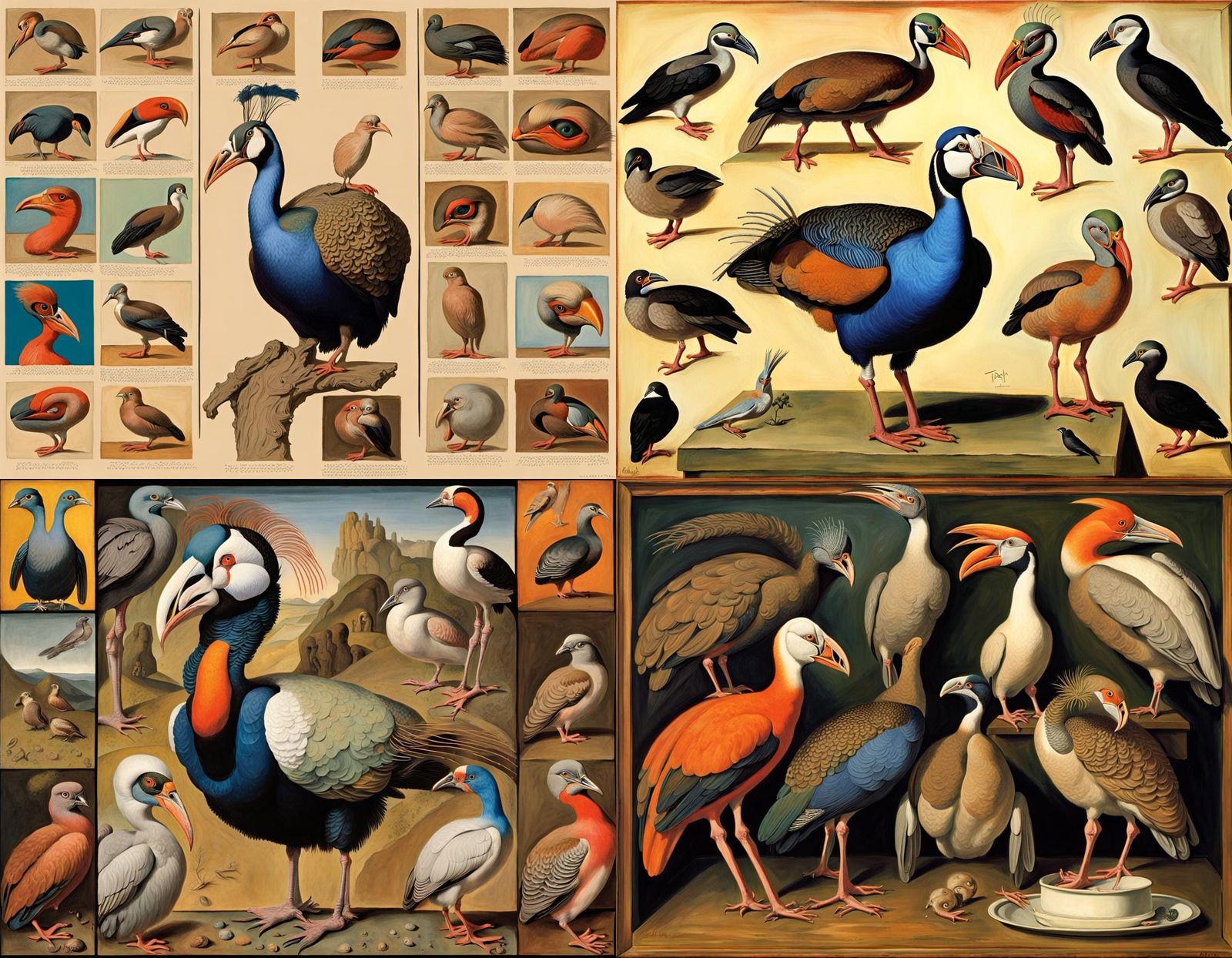 Monstrous Hybrid Creature Inspired by Tapies, Lippi, Dali & ...