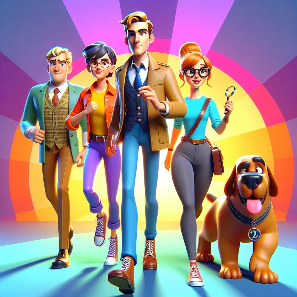 Animated Mystery Team Embarks on Adventure
