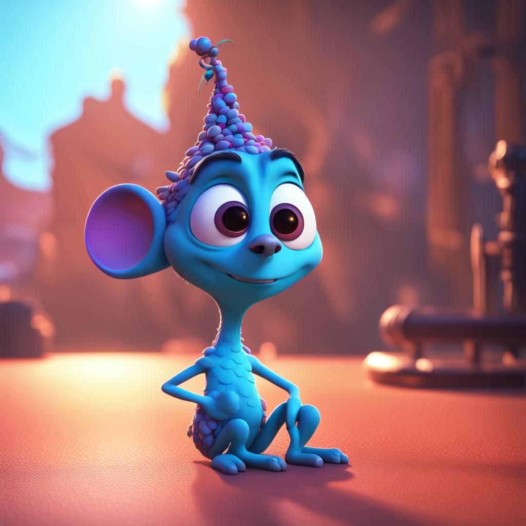 Stylized 3D Render in Pixar Style