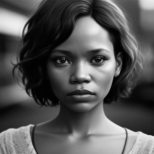 Carmen Ejogo: Striking Black and White Portrait