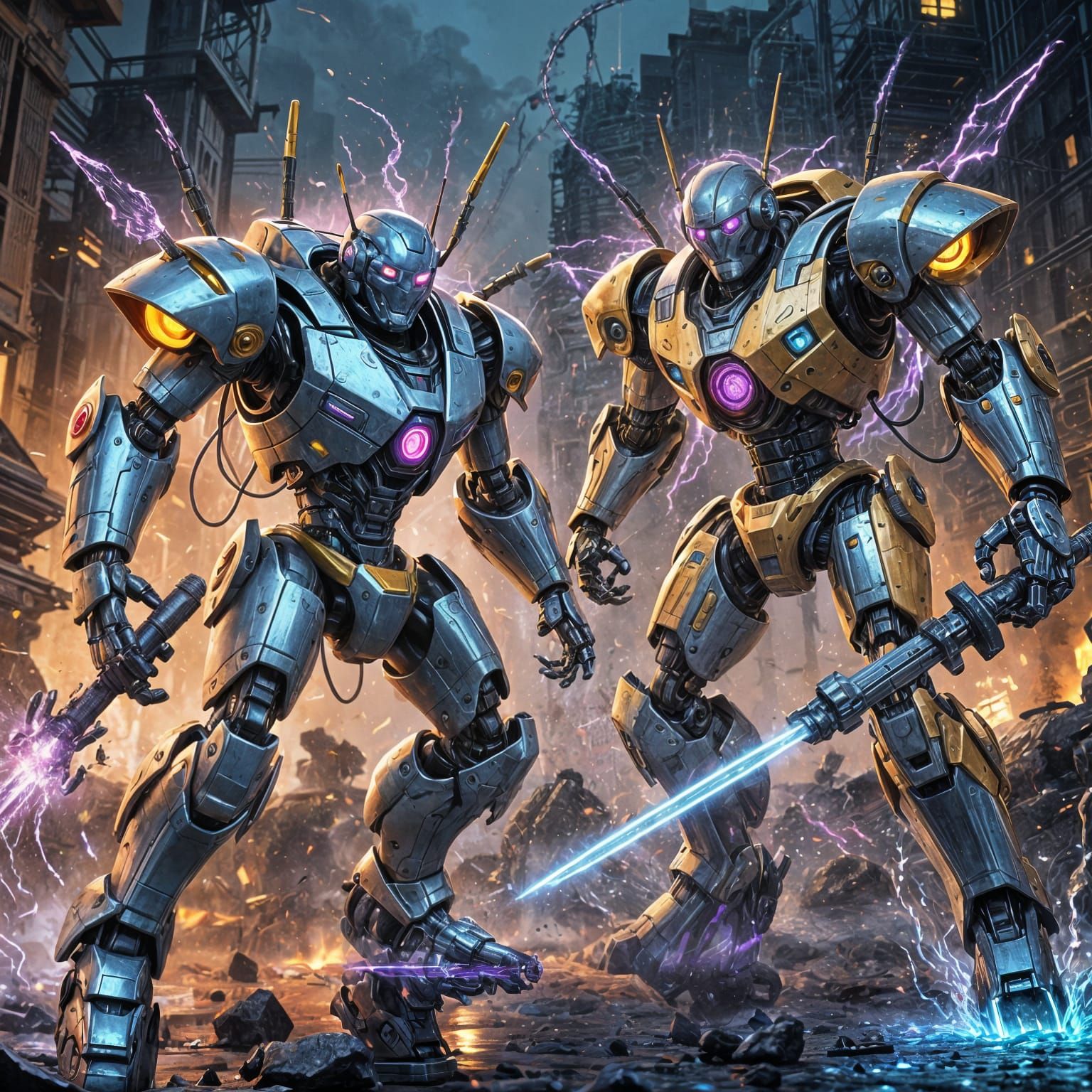 Two Robots in Combat