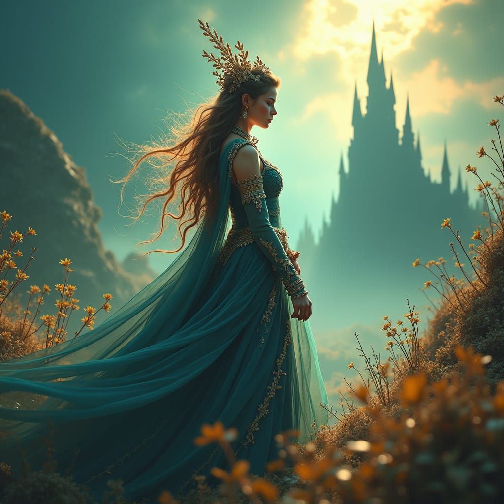 Neža in a Mystical Realm: Fantasy Concept Art