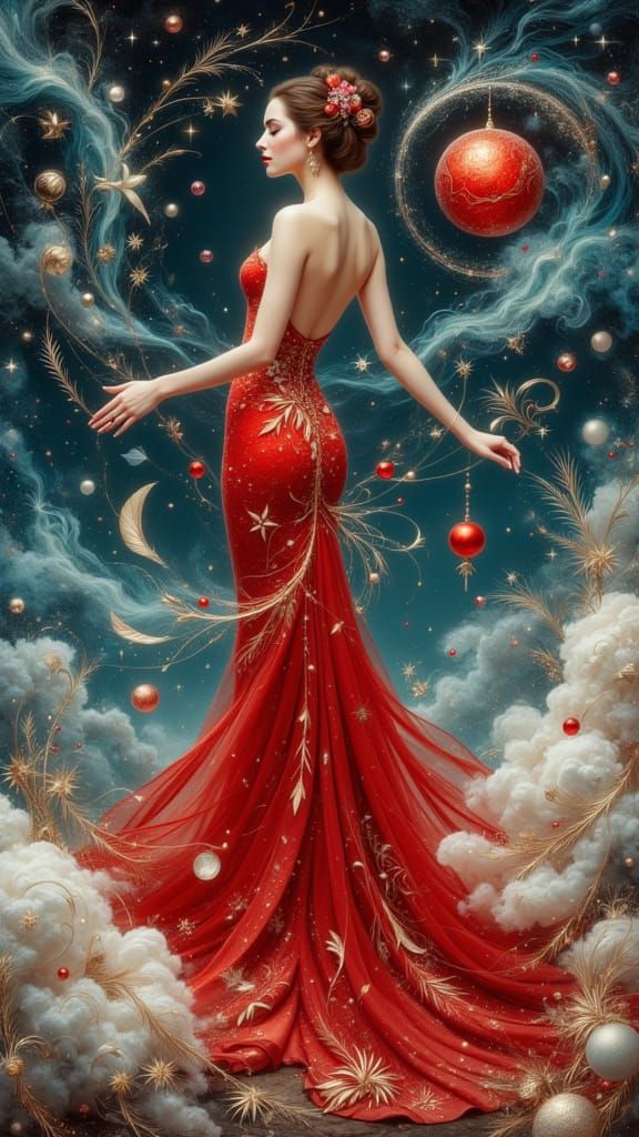 Surrealist Woman in Ethereal Light