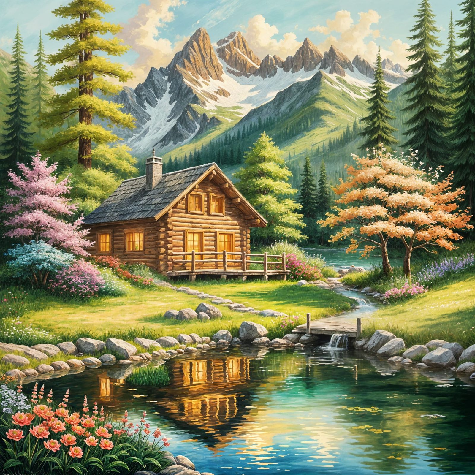 Log Cabin Retreat in the Alps