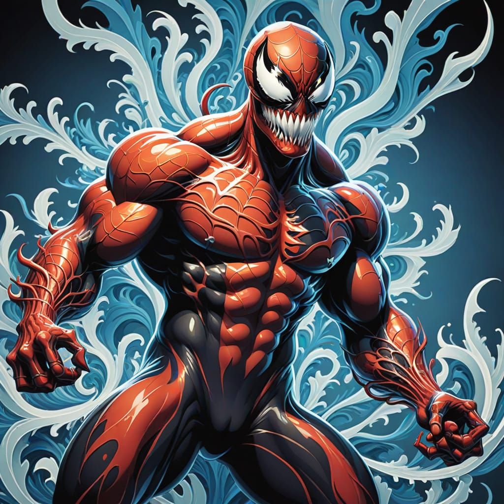 Venom Abstract Vector Fractal Art