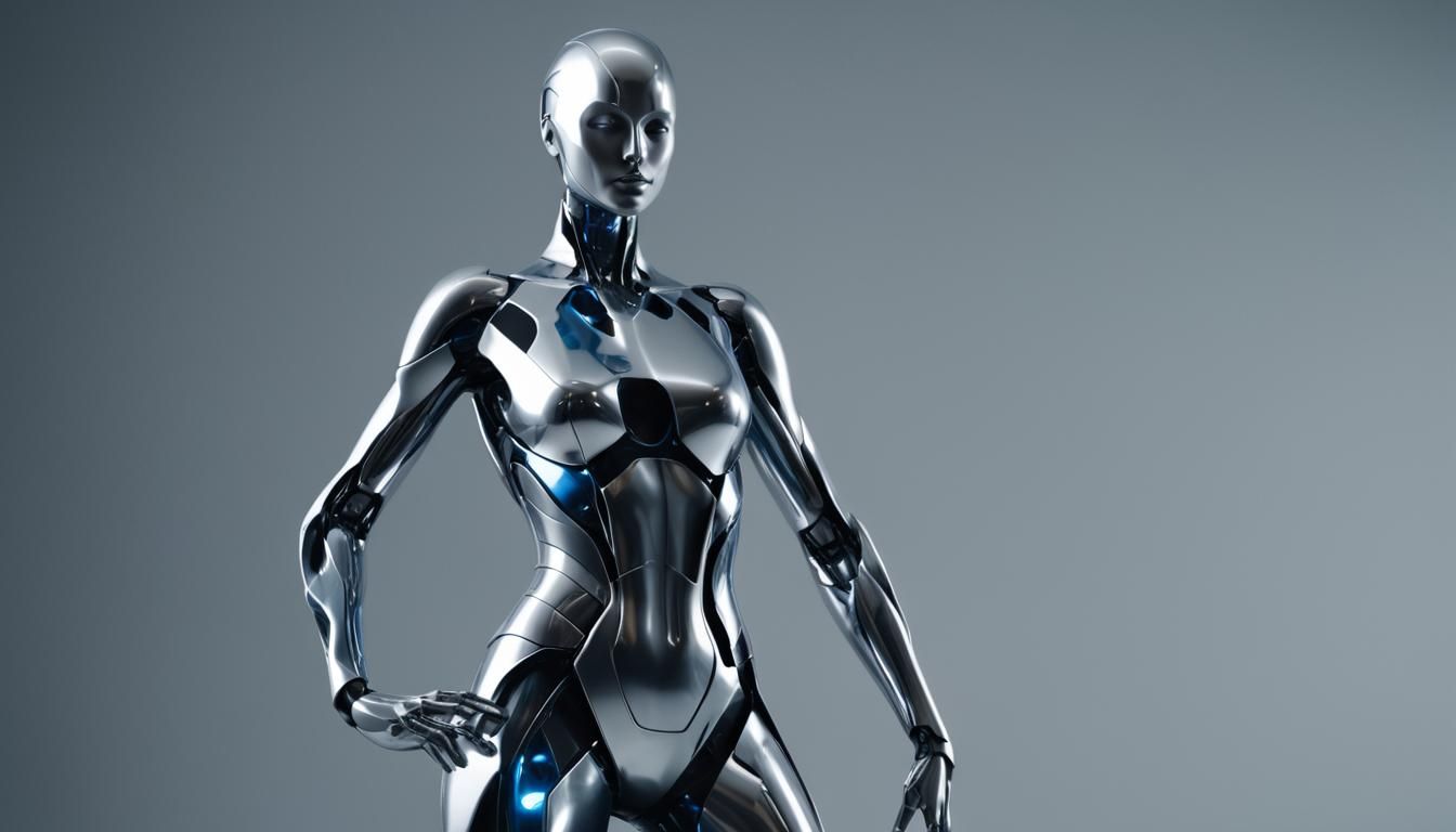 Futuristic Abstract Sculpture of a Female Form