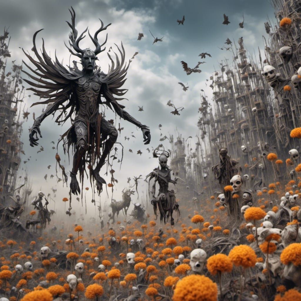 Winged Skunk Gods in the Dandelion Patch