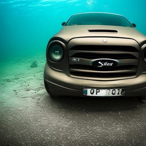 Underwater Car in Natural Lighting