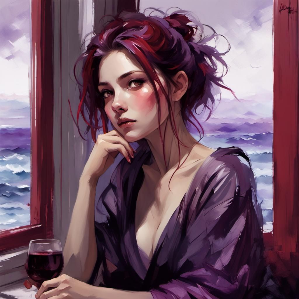 Maki Jujutsu Kaisen: Candid Sketch of Woman