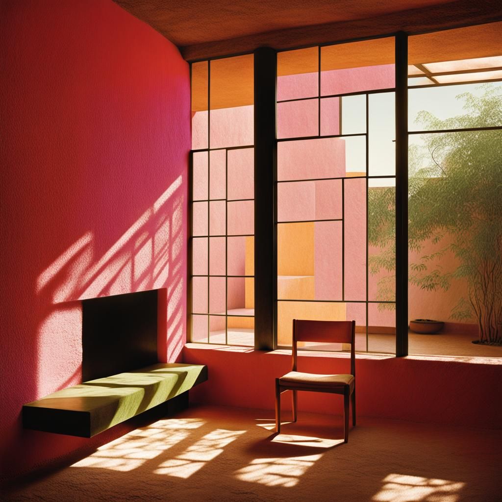 Luis Barragan Inspired House Interior Photo