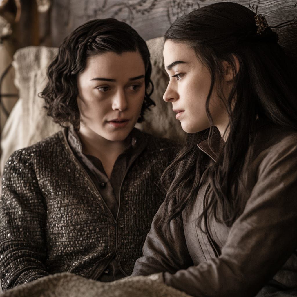 Arya and Shireen in a Romantic Close-Up