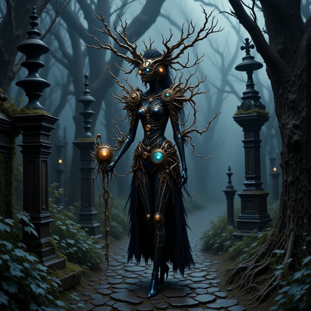 Automaton Explores Victorian Graveyard