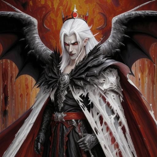 Vampire with Bone Armor in Expressionist Style