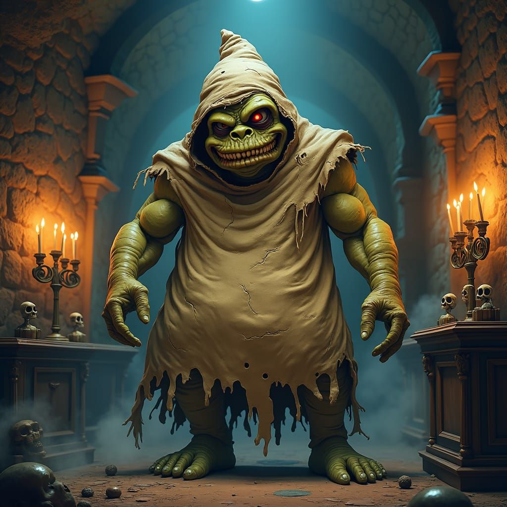 Oogie Boogie in Archer Cartoon Style