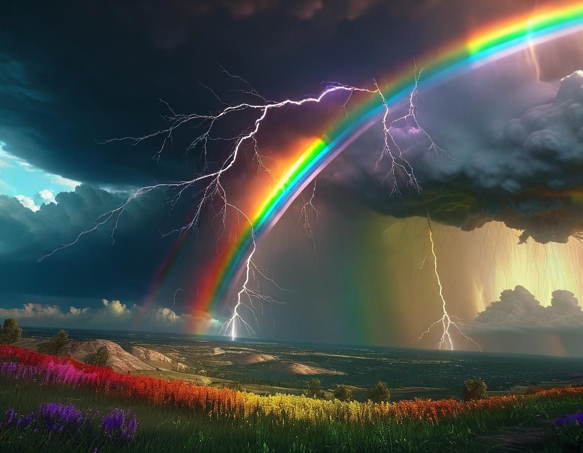 Exploding Rainbows and Thunderstorms in Cinematic Style