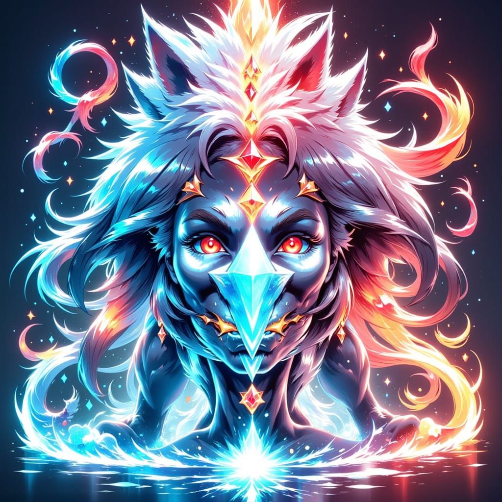 Intense Pokémon Battle in Anime Style