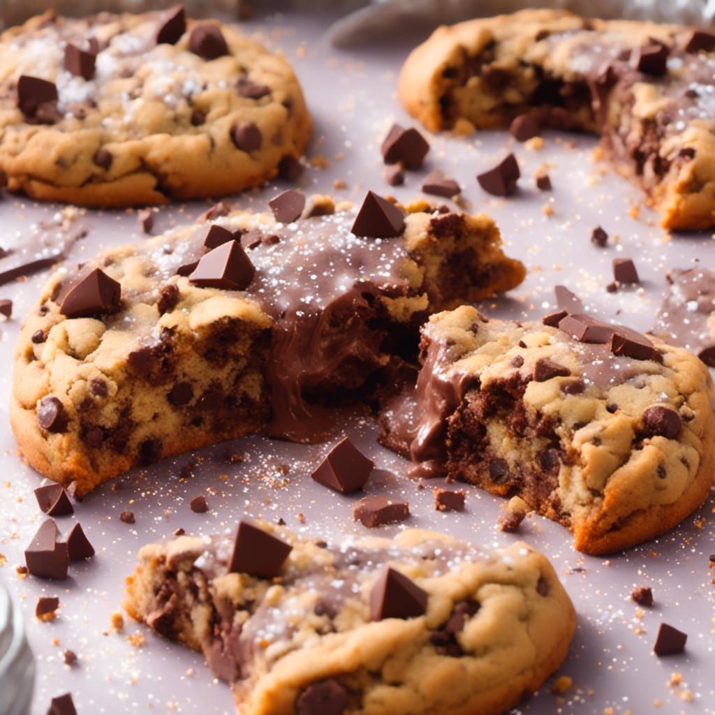 Delicious Chocolate Chip Cookies Freshly Baked