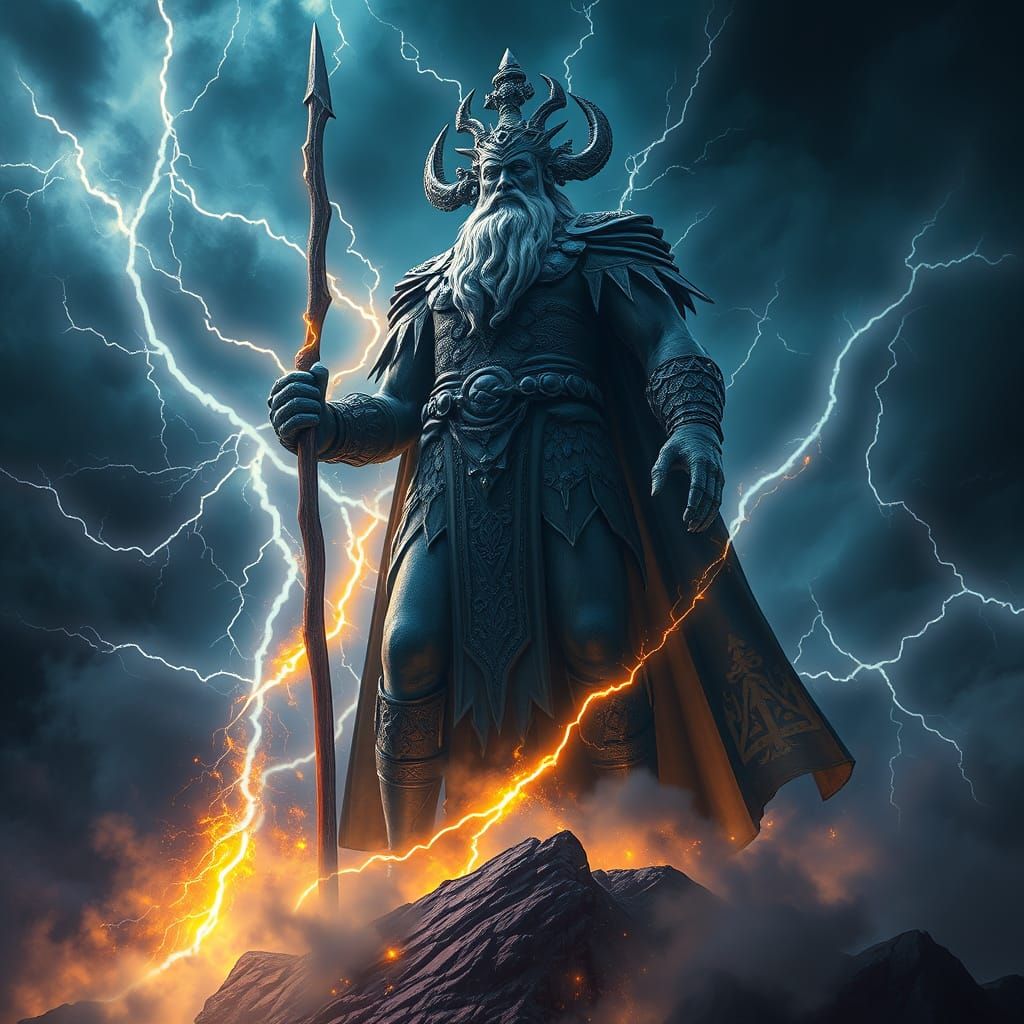 Thunder God Perkunas Reigns Over Turbulent Baltic Skies