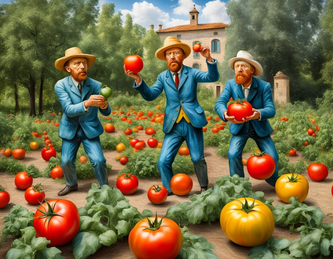 Painter's tomato bowling 🎳