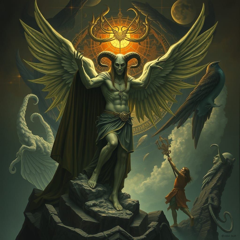 Abstract Composition with Light and Shadow