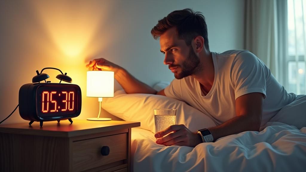 Morning Light: Man Wakes in Minimalist Studio Apartment