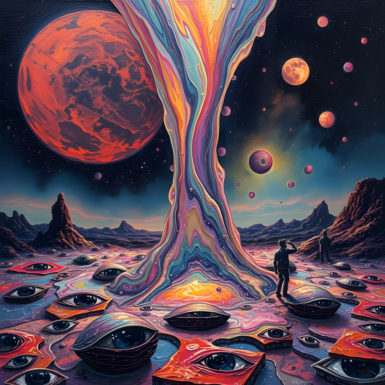 ***The prismatic surreal dream side of the planet Mars***