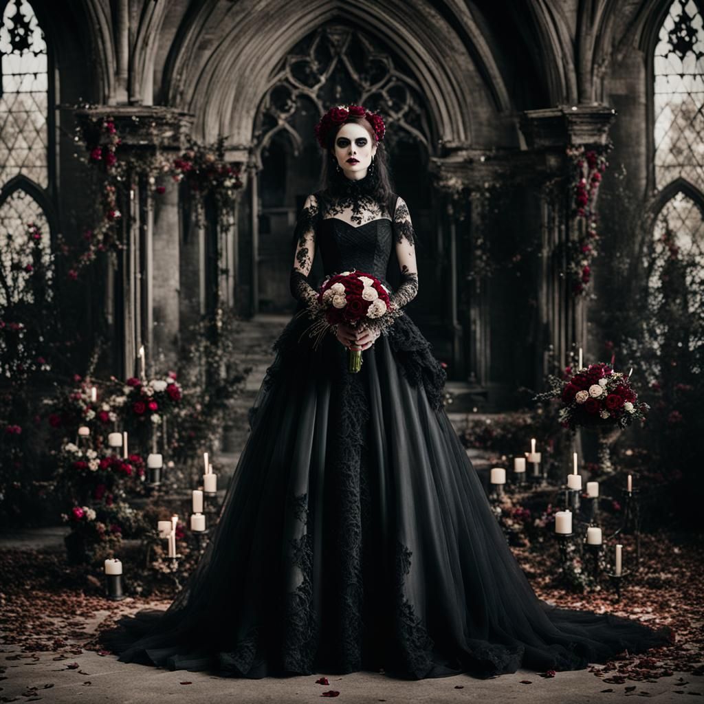 Gothic Wedding Scene