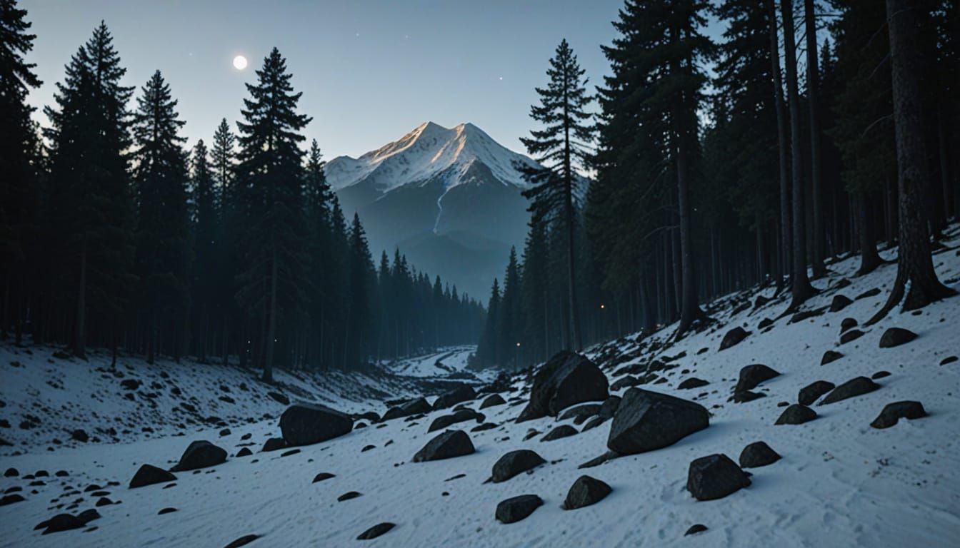 Fantasy Woodland Scene at Dawn