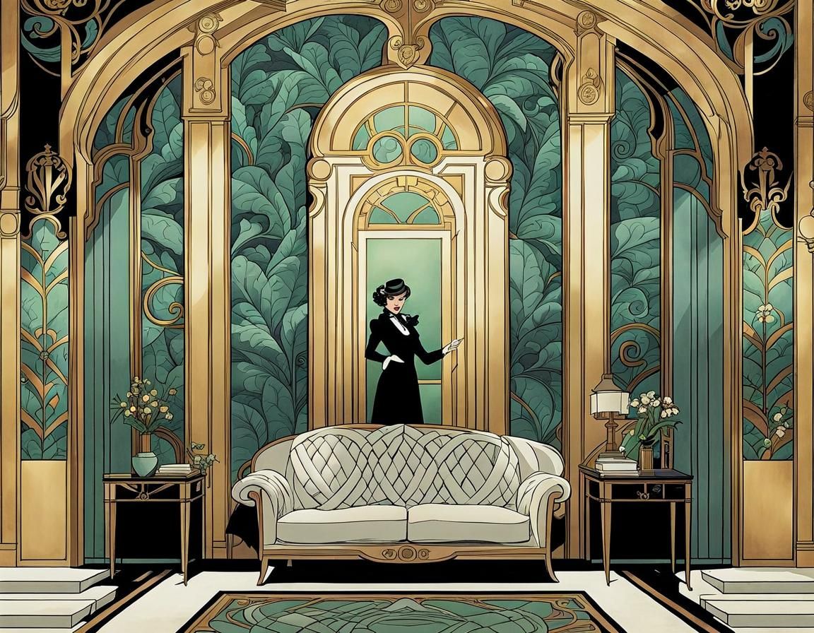 Art Nouveau Graphic Novel: CLUE Reimagined