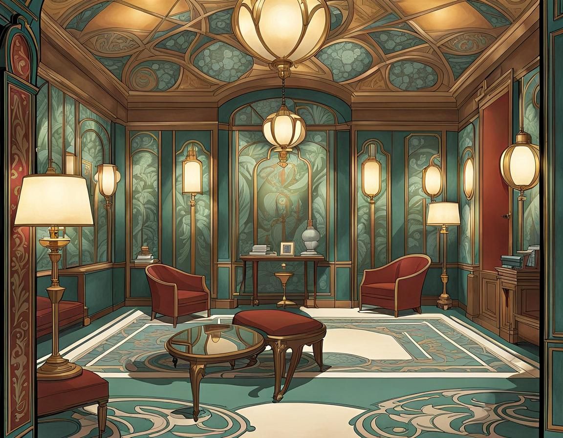 Clue Reimagined as Art Nouveau Graphic Novel