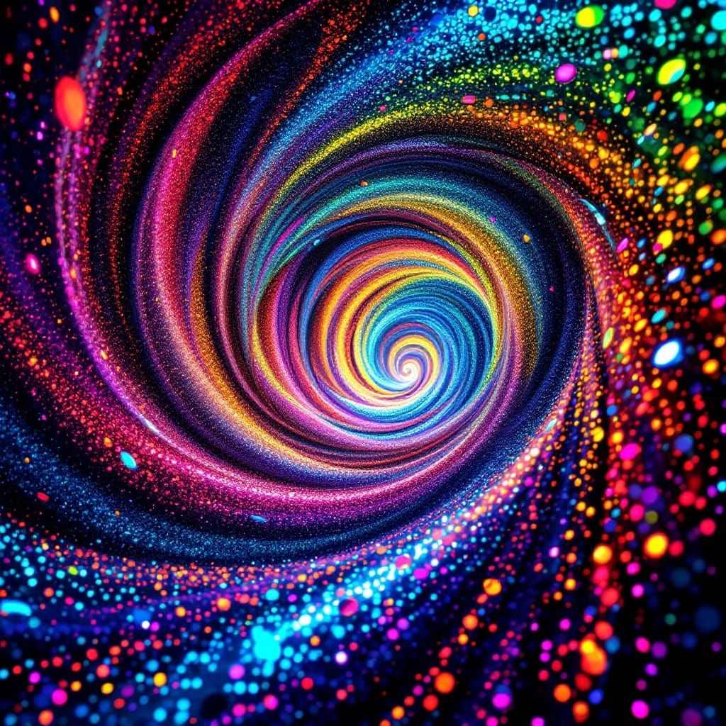 Fibonacci Sequence Masterpiece in Vibrant, 3D Detail