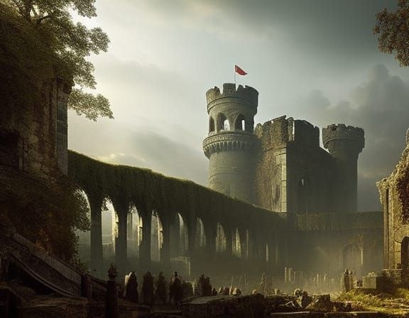 Ruins of a medieval castle