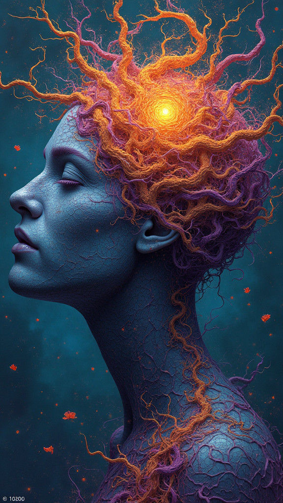 Fantastic Mindscape in Dreamlike Concept Art Style