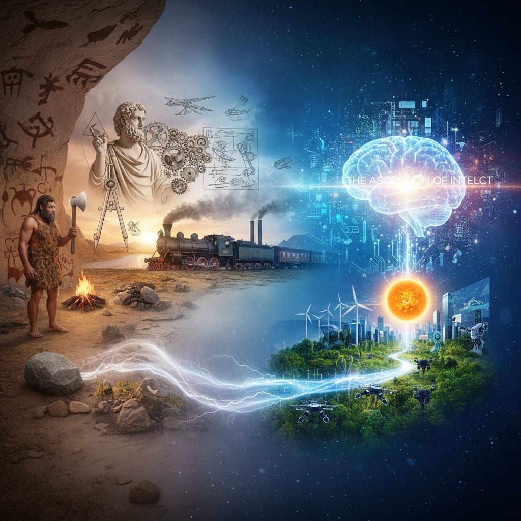 Man's Progress: Invention and Mastery Over Nature