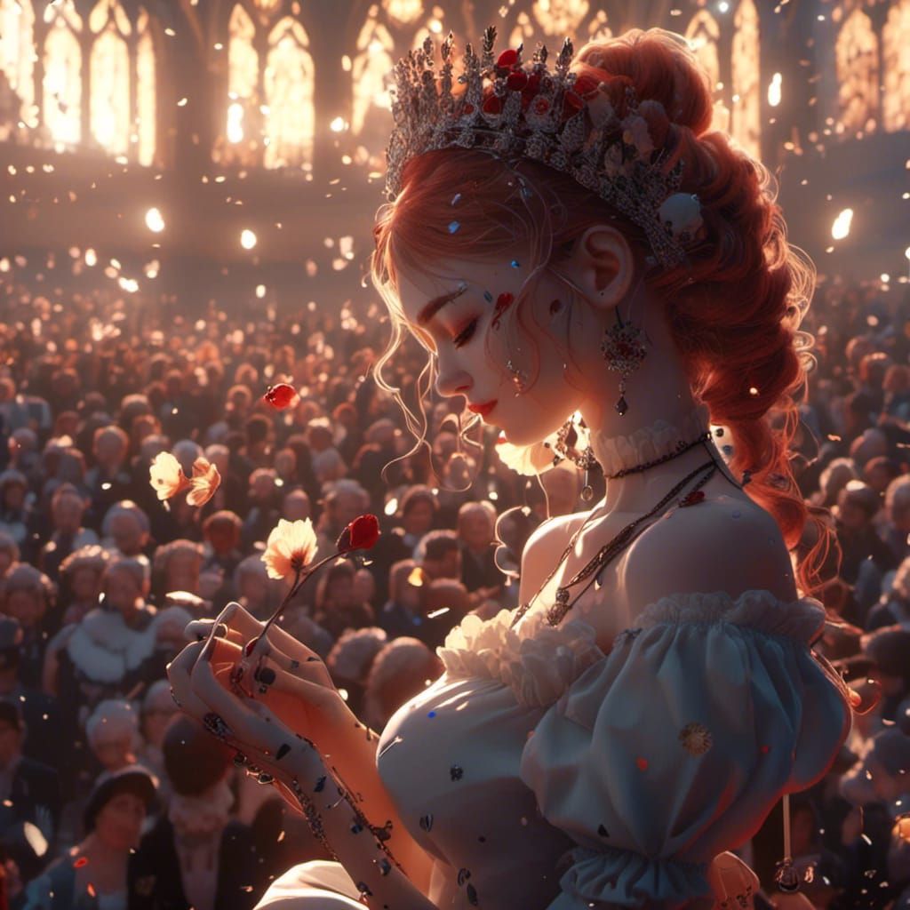 Lion King in Dark Fantasy Hyperrealism