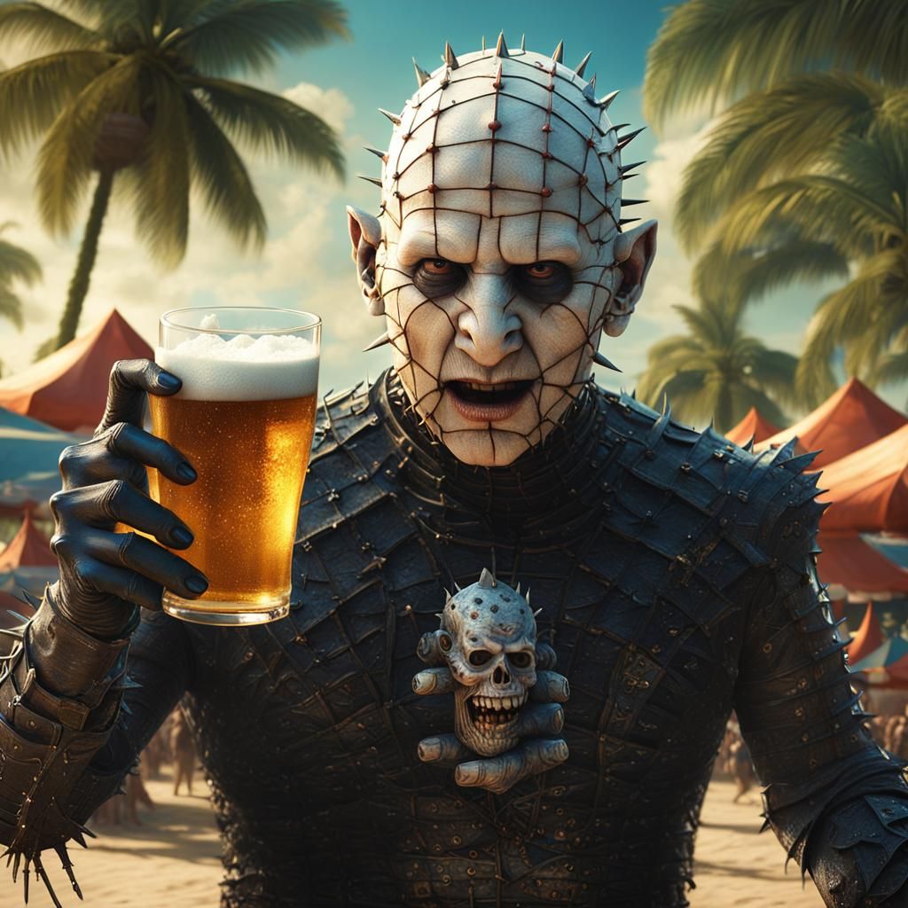 Pinhead on Spring Break: A Matte Painting