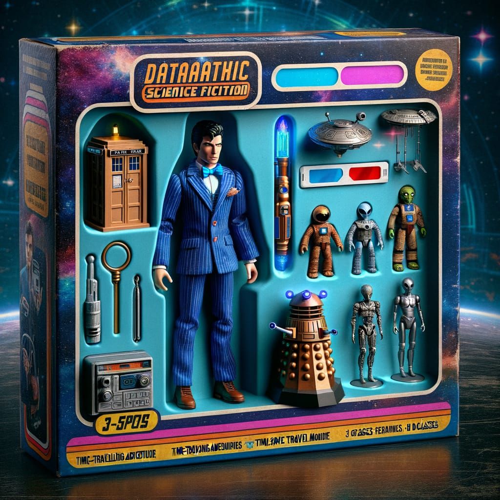 Charismatic Time-Traveling Adventurer in Iconic Science Fict...