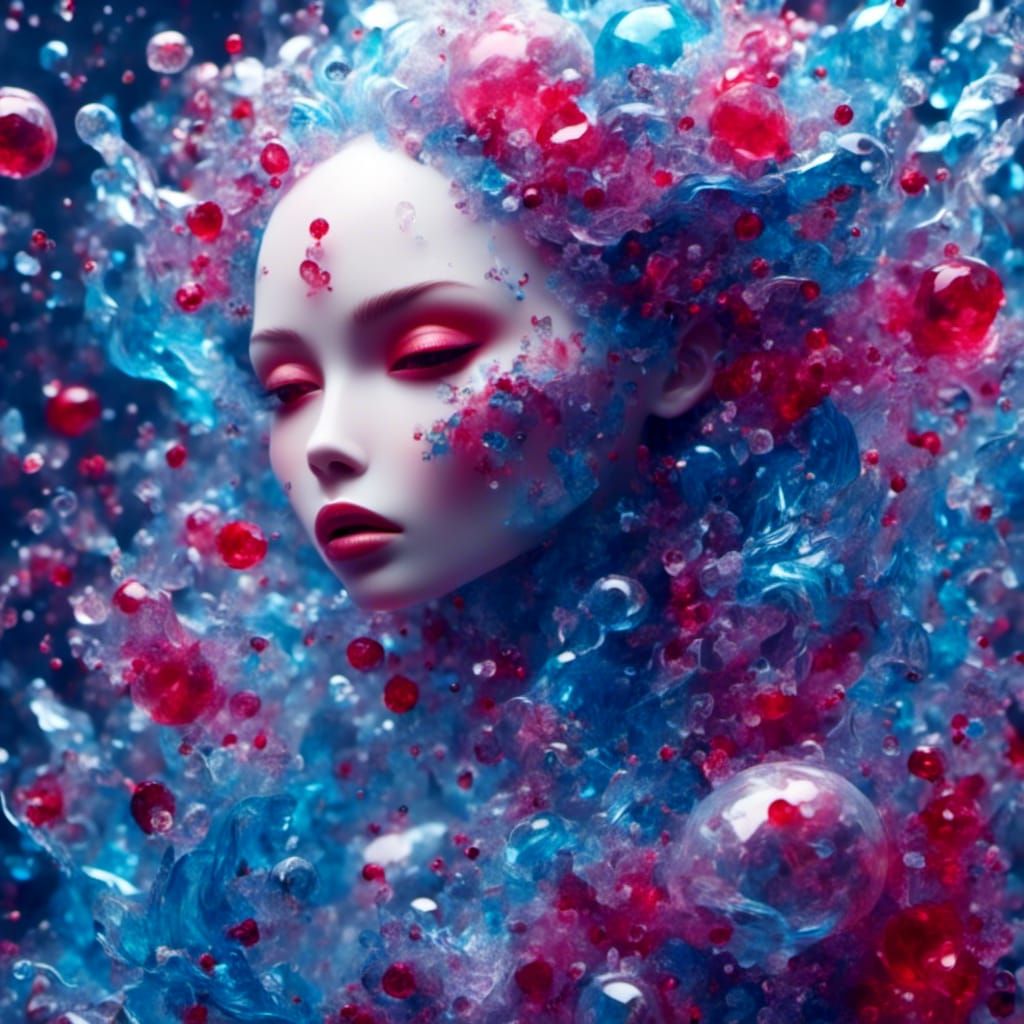 Neon Splash Art: Figure Grasping for Vial