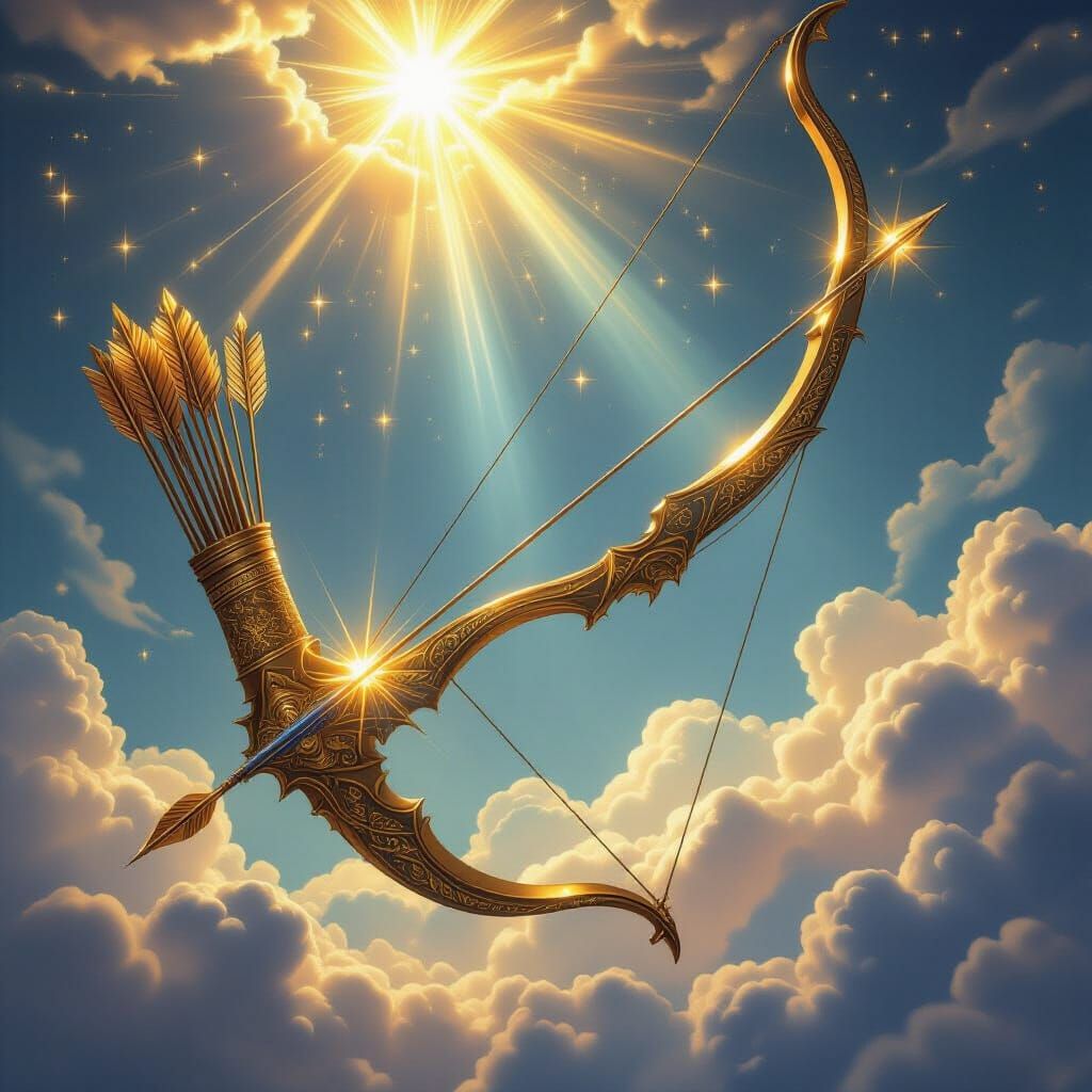 Divine Archer's Luminous Bow and Radiant Arrows
