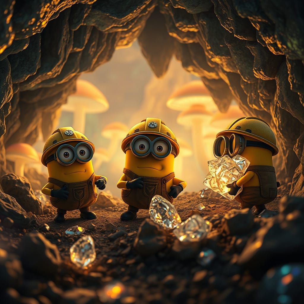 Minions Uncover Glittering Etherium Crystals in an Iridescen...