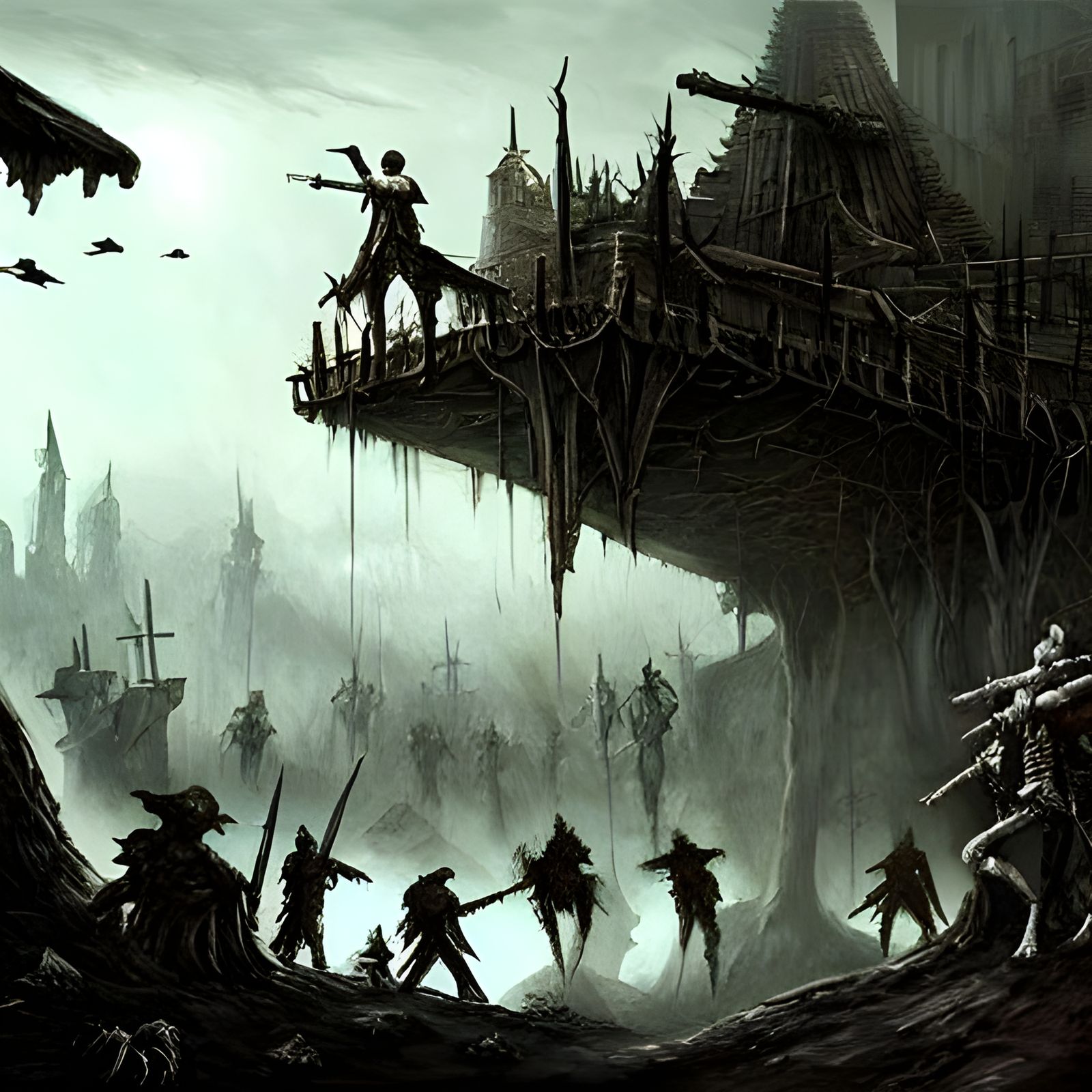 Old Battlefield: Bones and Rusty Swords