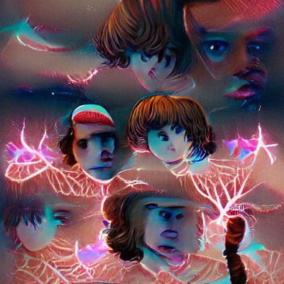 Stranger Things AI Concept Art