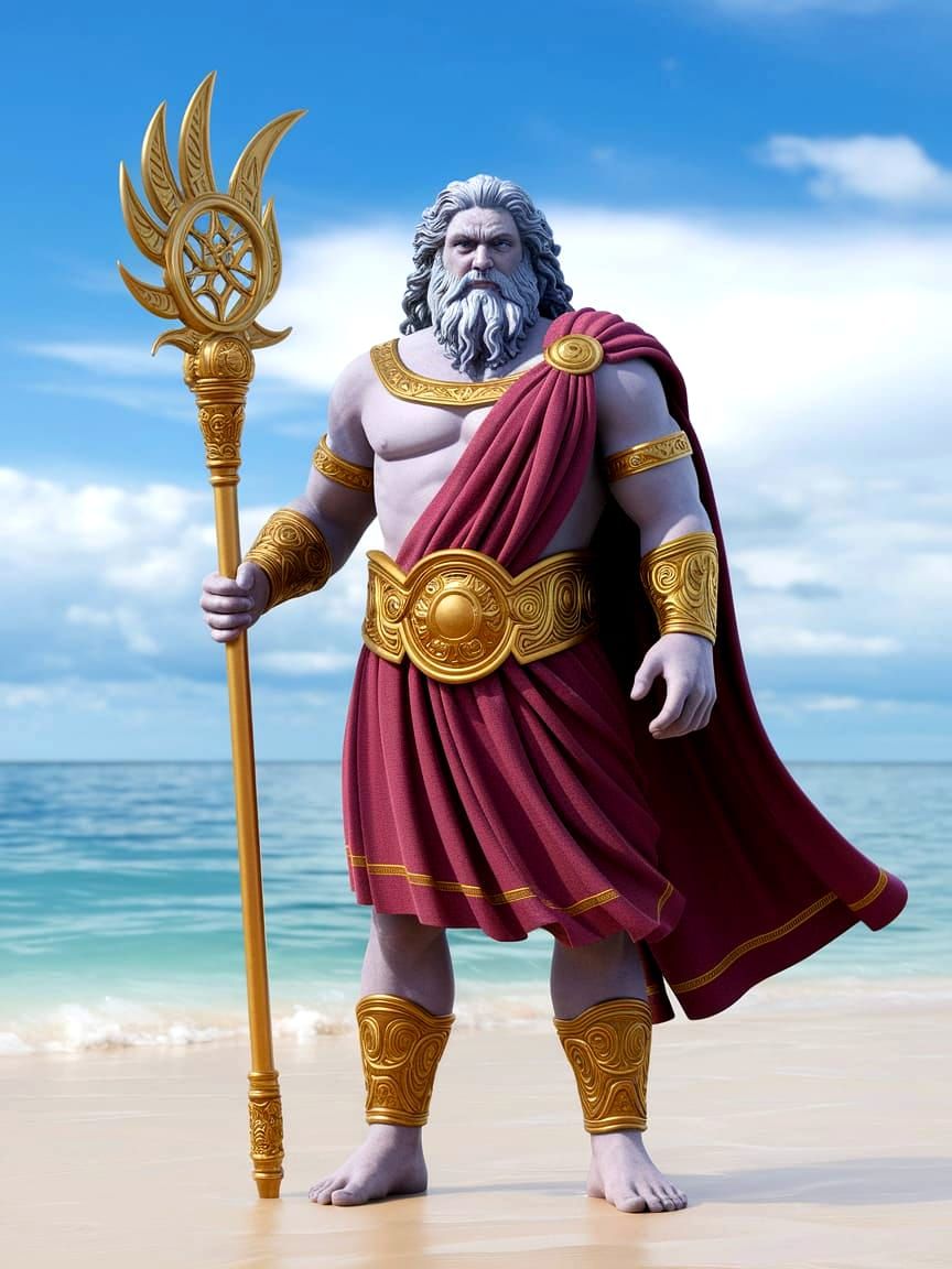 Mighty Zeus Descends Upon the Shore