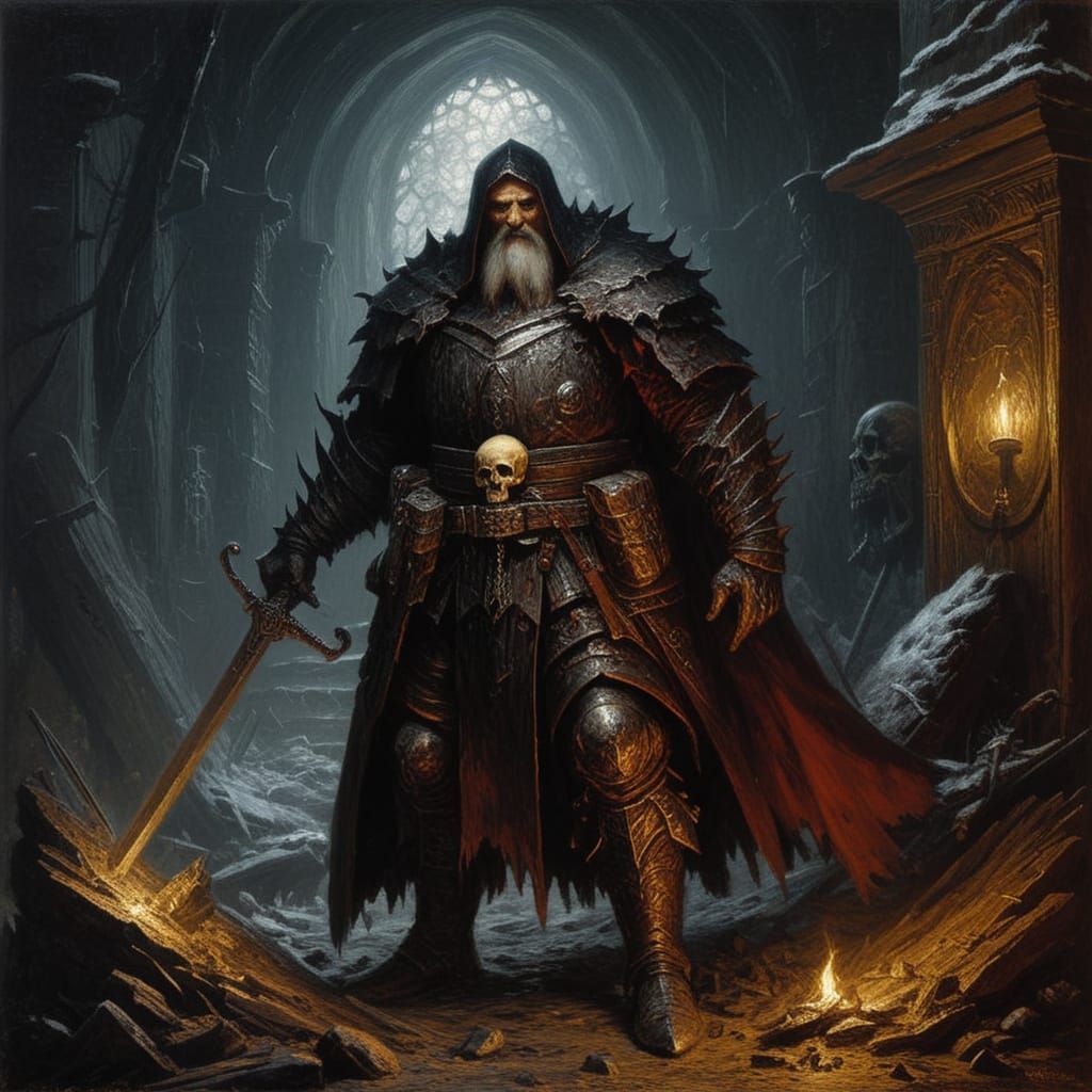 Grimdark Portrait in Historical Style