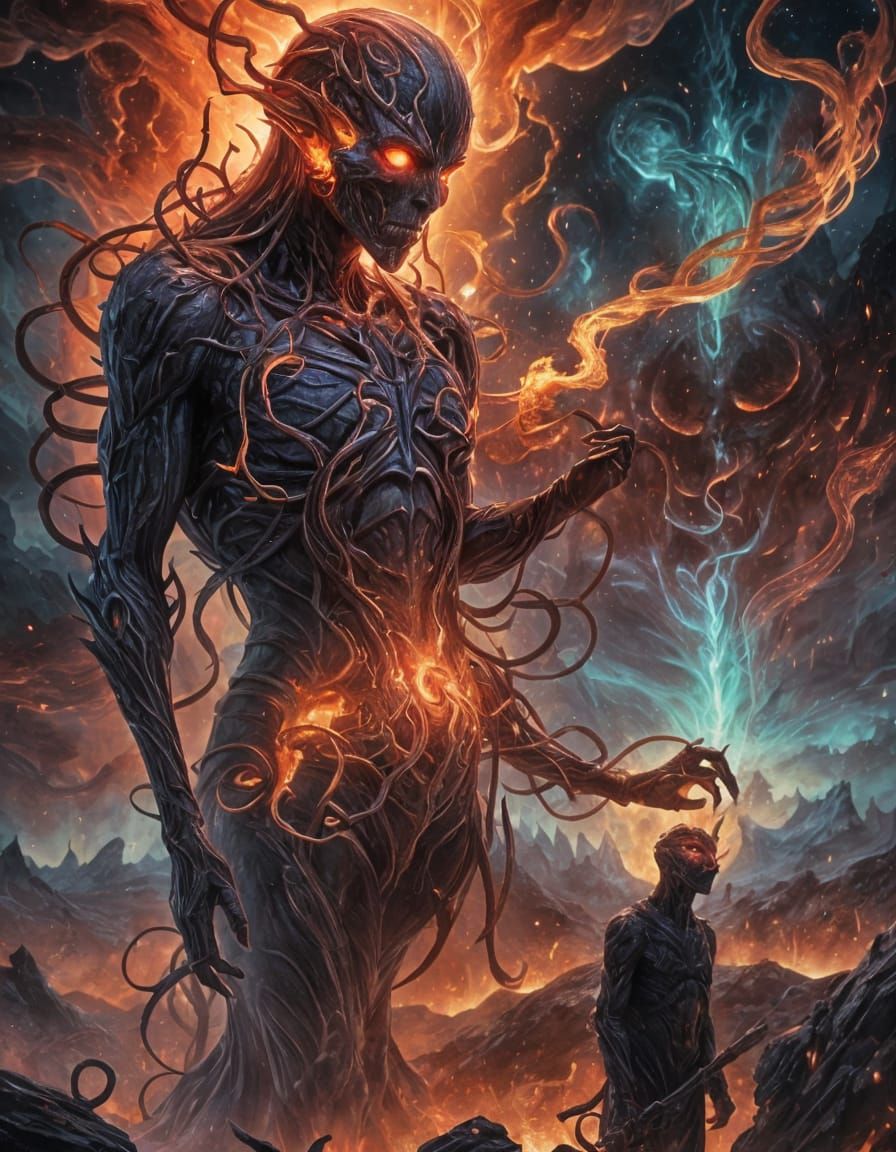 Cosmic Infernal Spawn Consuming All Life