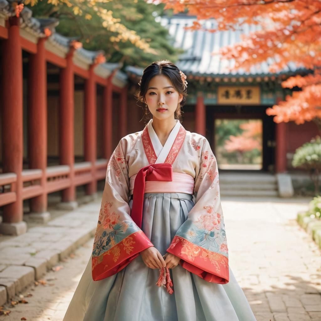 Traditional Korean hanbok