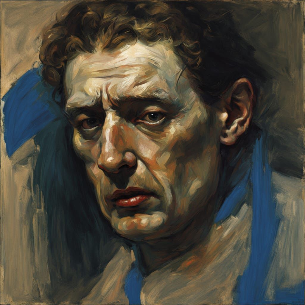 A Man's Agony in Chiaroscuro