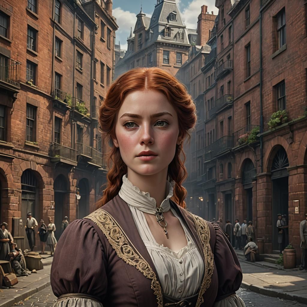 Convict Woman in Sydney, 1835: Detailed Matte Painting